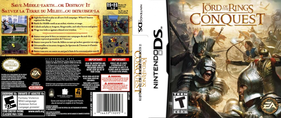 Lord of the Rings, The - Conquest — box-texture (US)