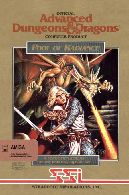 Advanced Dungeons & Dragons - Pool of Radiance - A Forgotten Realms Fantasy Role-Playing Epic, Vol.I box art