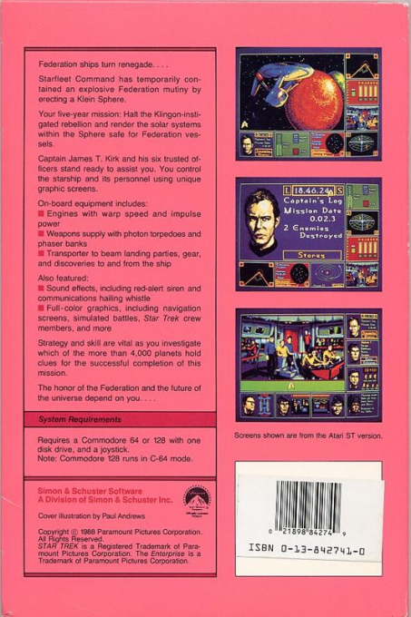 Star Trek - The Rebel Universe — box-2D-back (US)