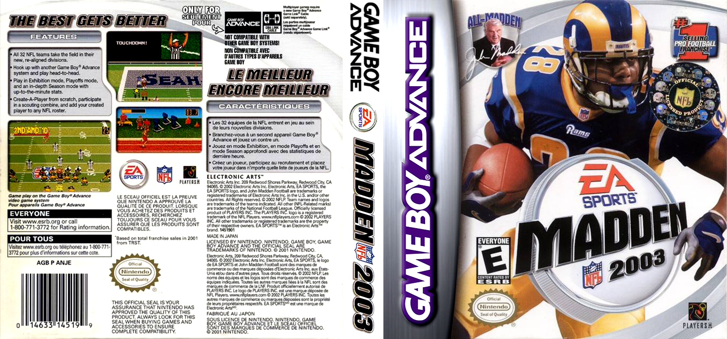 Madden NFL 2003 — box-texture (US)