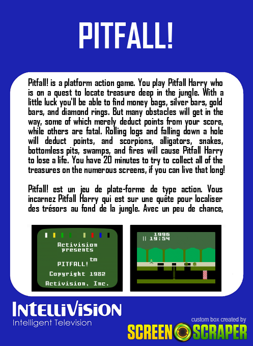 Pitfall! — box-2D-back (SS)