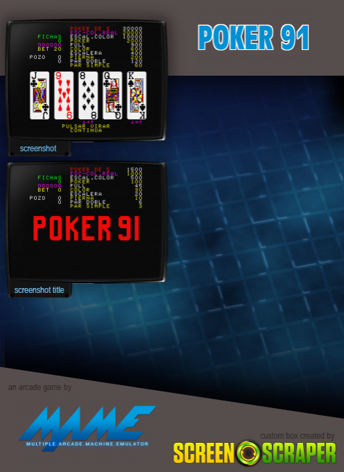 Poker 91 — box-2D-back (SS)