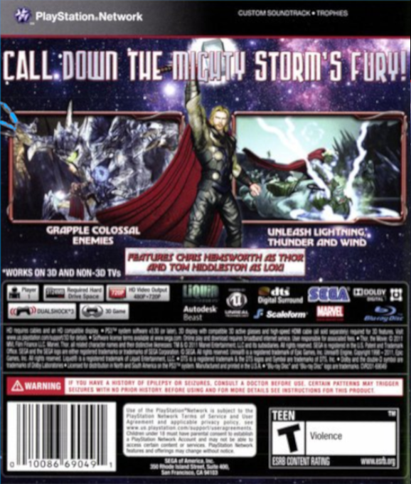 Thor - God of Thunder — box-2D-back (US)