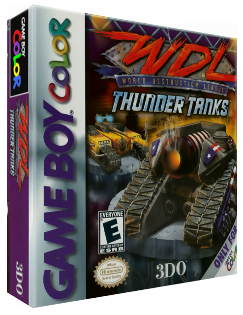 WDL - World Destruction League - Thunder Tanks — box-3D (US)