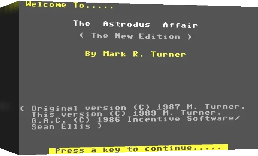 The Astrodus Affair - The New Edition — box-3D (WOR)