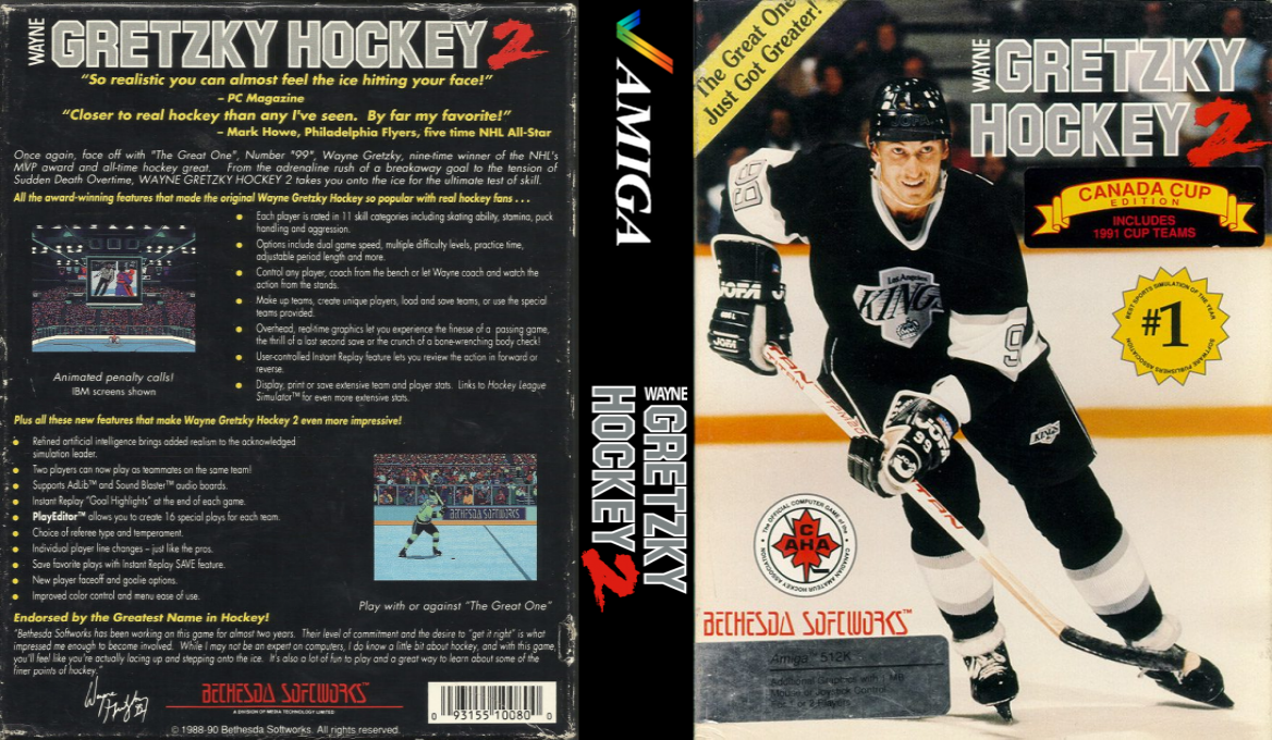Wayne Gretzky Hockey 2 — box-texture (US)