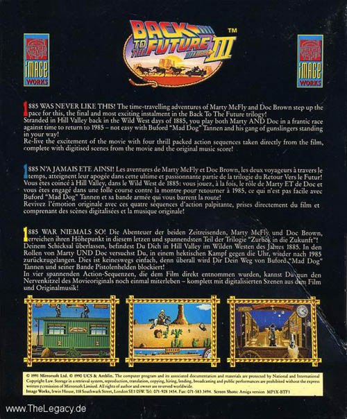 Back To The Future Part 3 — box-2D-back (EU)