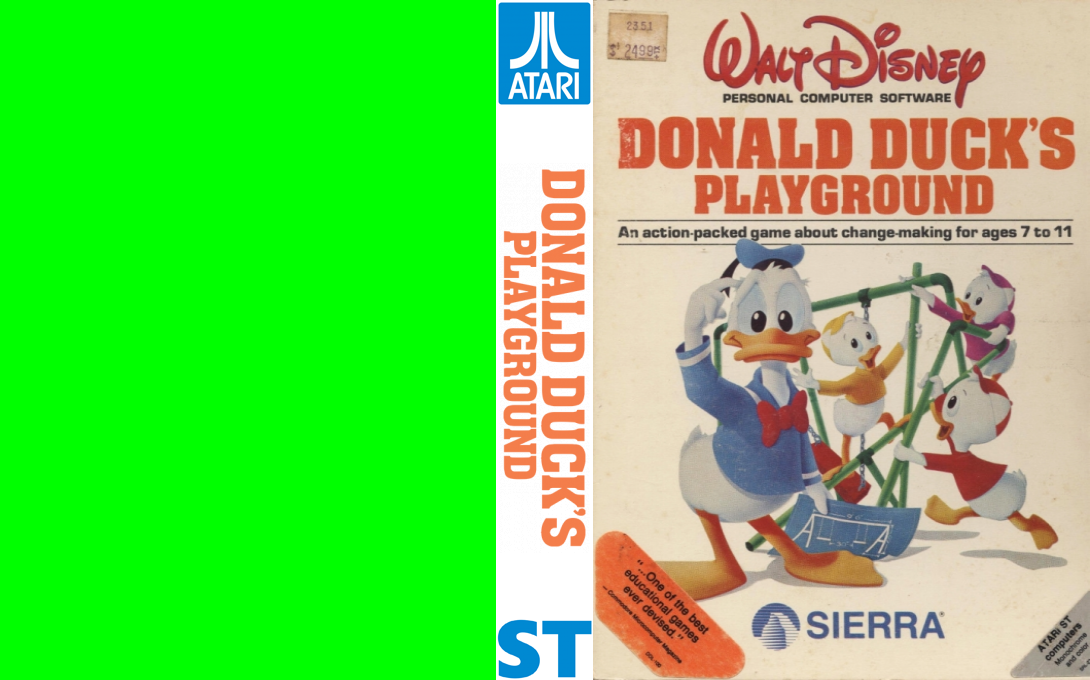 Donald Duck's Playground — box-texture (US)