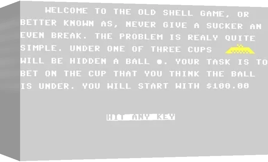 Old Shell Game — box-3D (WOR)