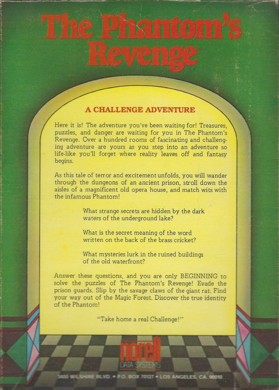 Phantom's Revenge, The — box-2D-back (US)
