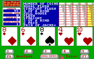 Dr. Wong's Jacks+ Video Poker — ss (WOR)