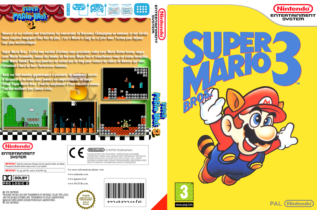 Super Mario Bros. 3 — box-texture (FR)