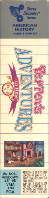 Pepper's Adventures In Time — box-2D-side (US)