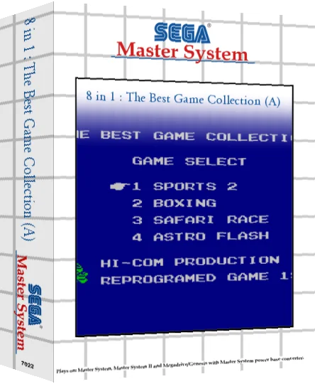 8 in 1 - The Best Game Collection — box-3D (SS)