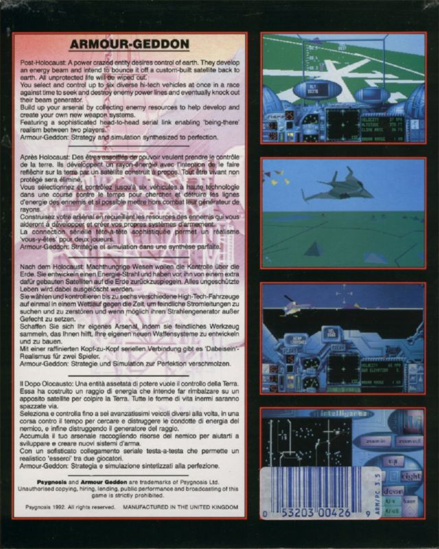 Armour- Geddon — box-2D-back (EU)