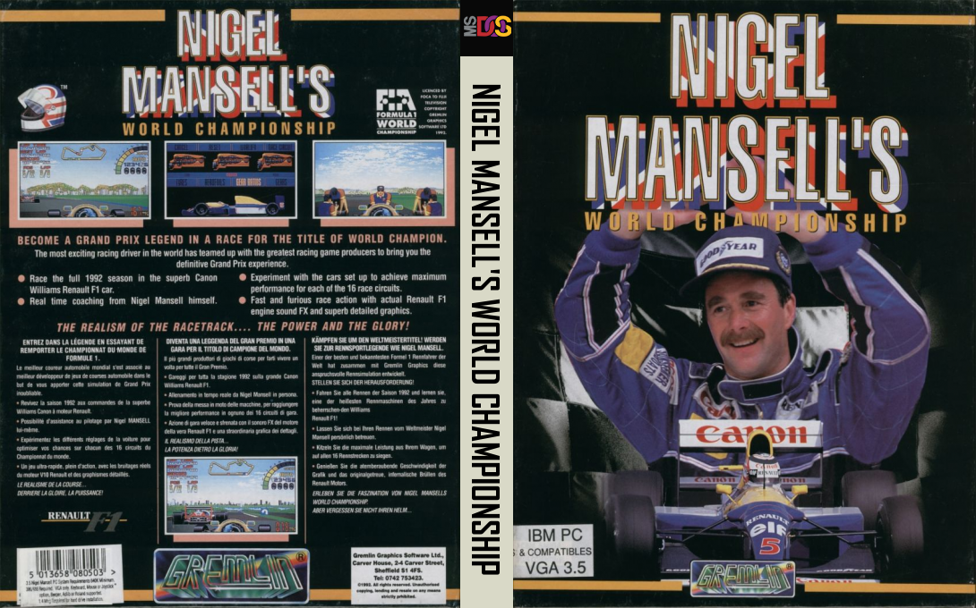 Nigel Mansell's World Championship — box-texture (EU)