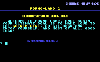 Porno-Land II : The Saga Continues — sstitle (WOR)