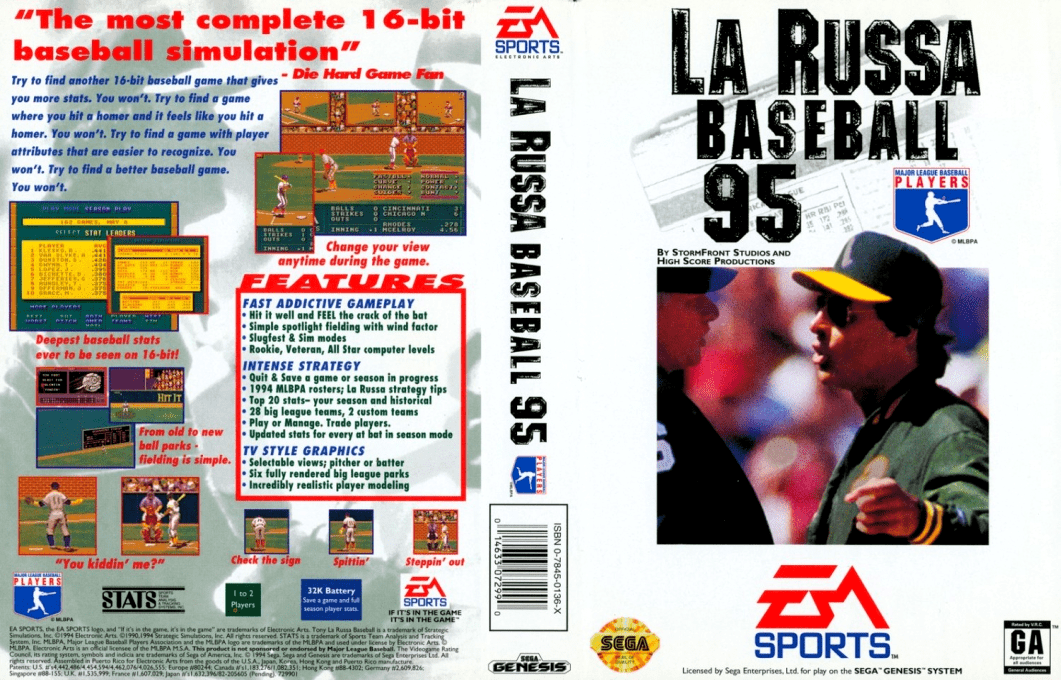 Russa Baseball 95, La — box-texture (US)