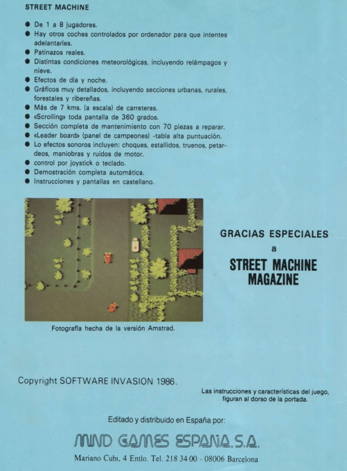 Street Machine — box-2D-back (SP)