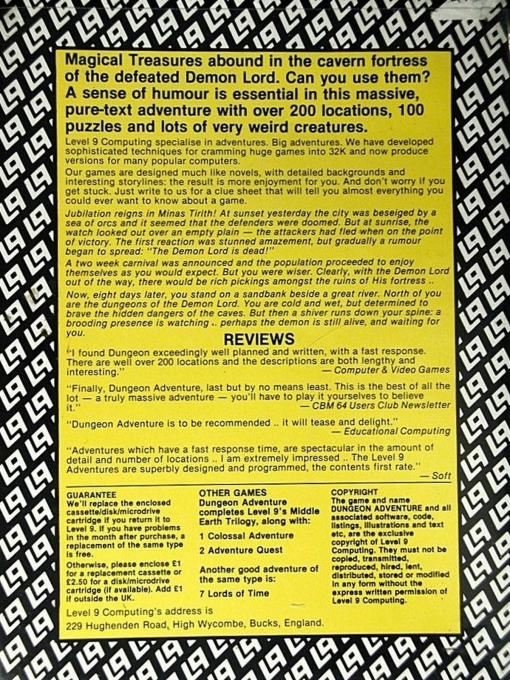 Dungeon Adventure — box-2D-back (EU)