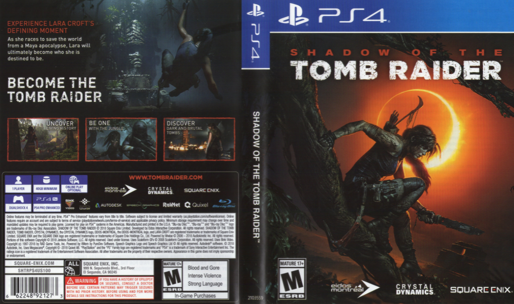 Shadow of the Tomb Raider — box-texture (US)