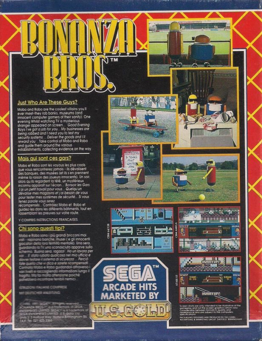 Bonanza Bros. — box-2D-back (EU)
