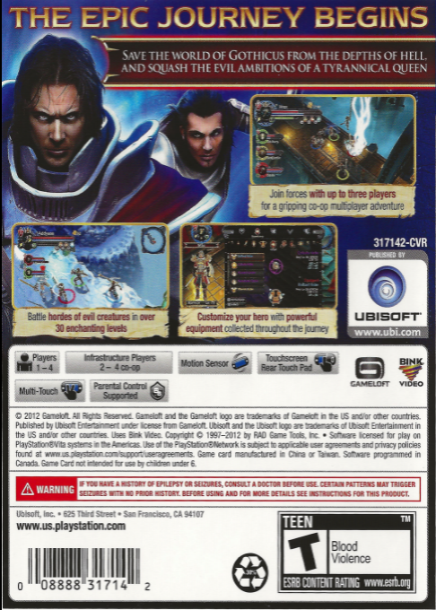 Dungeon Hunter Alliance — box-2D-back (US)