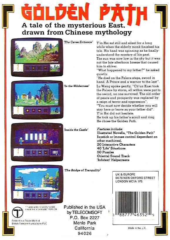 Golden Path, The — box-2D-back (US)