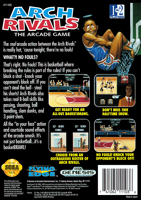 Arch Rivals - The Arcade Game — box-2D-back (US)