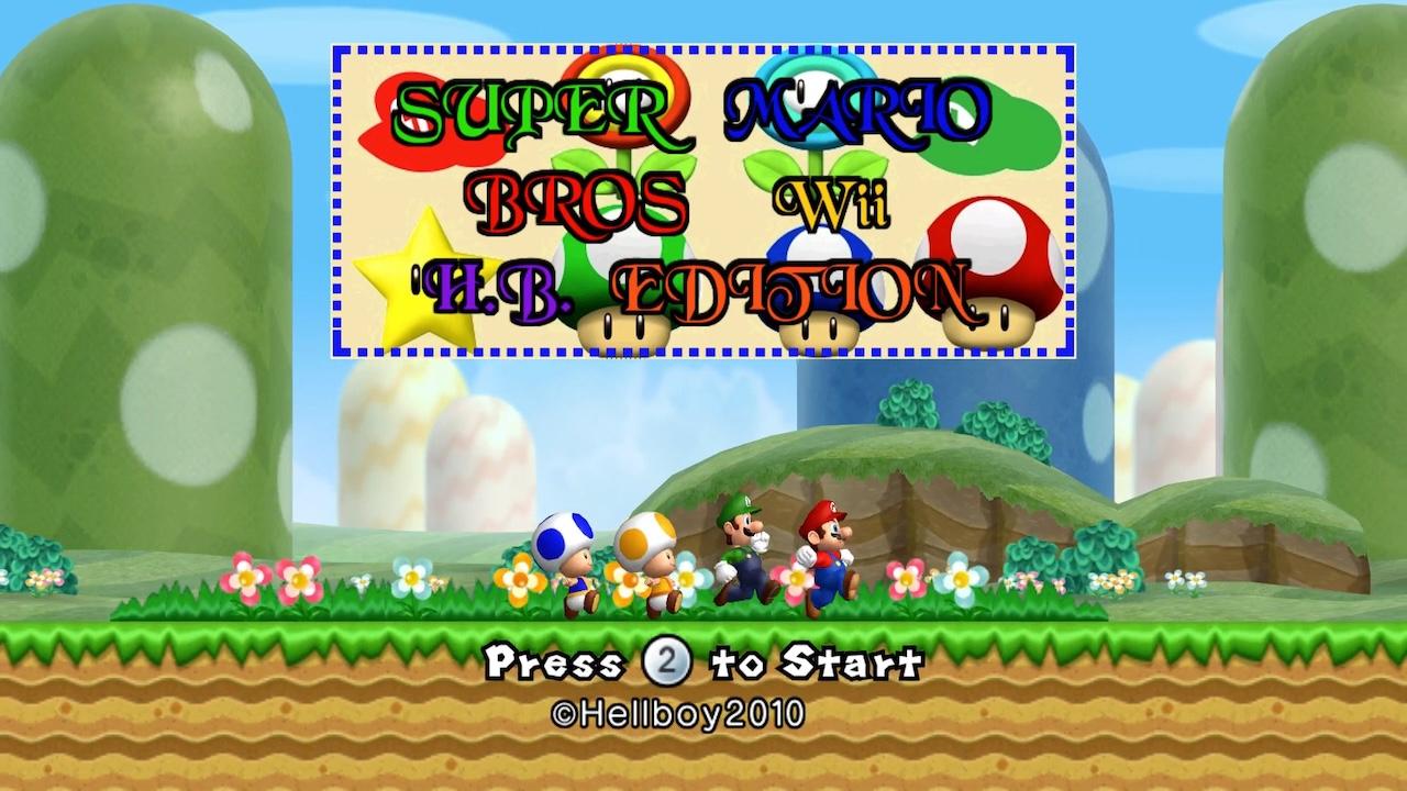 New Super Mario Bros Wii - Hellboy Edition — sstitle (WOR)