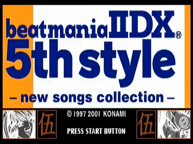 Beatmania II DX 5th Style - New Songs Collection — sstitle (JP)