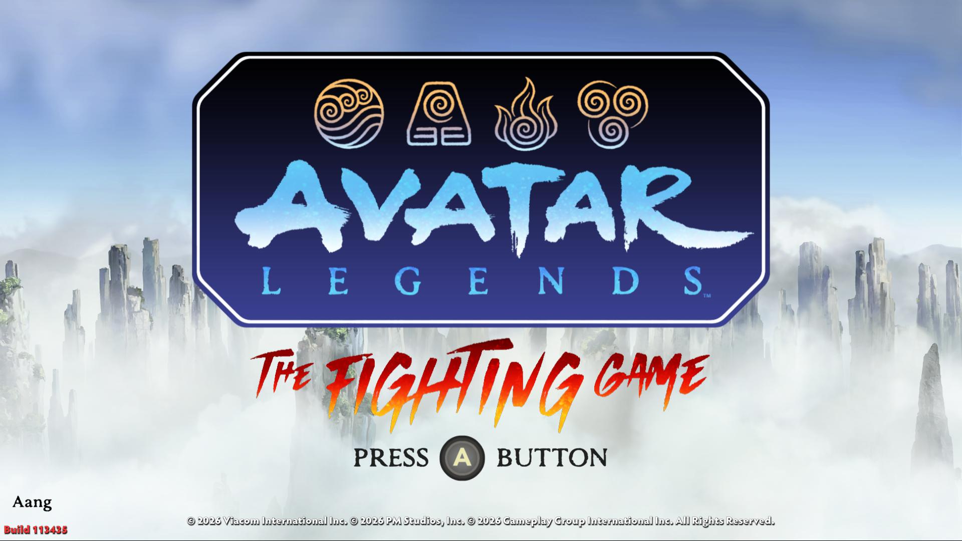 Avatar Legends : The Fighting Game — sstitle (US)