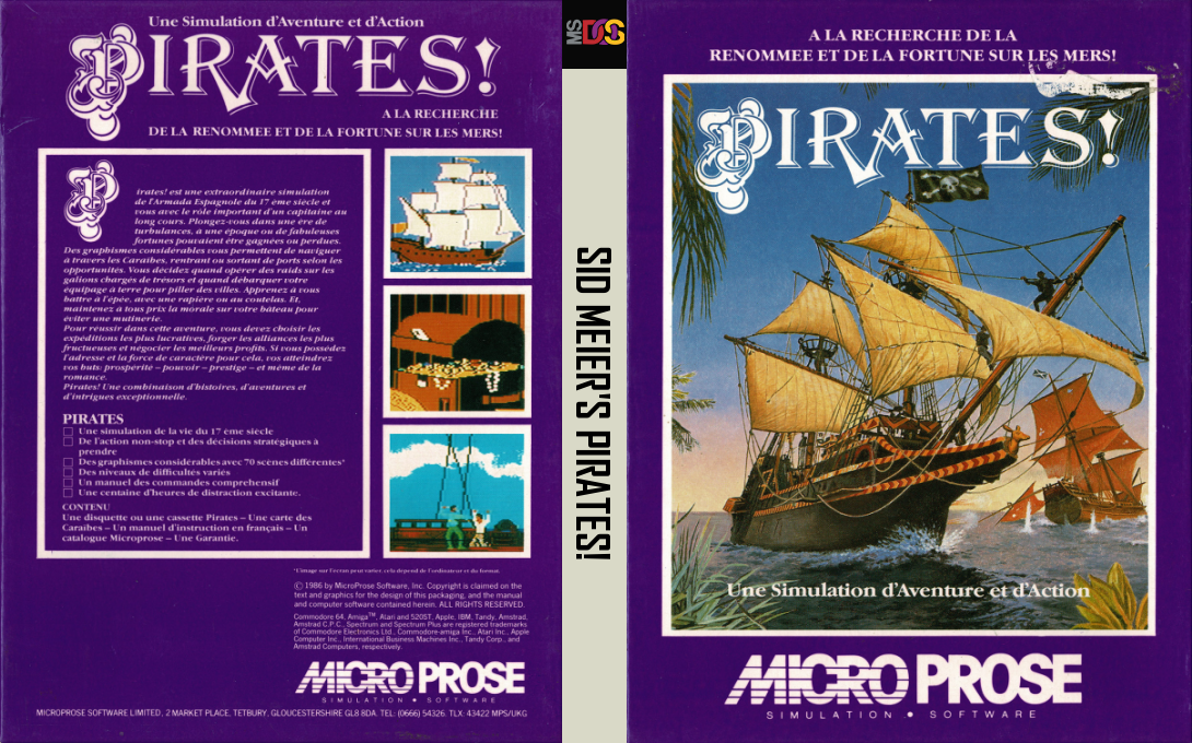 Sid Meier's Pirates! — box-texture (FR)