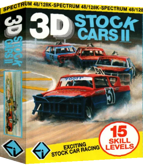 3D Stock Cars II — box-3D (EU)