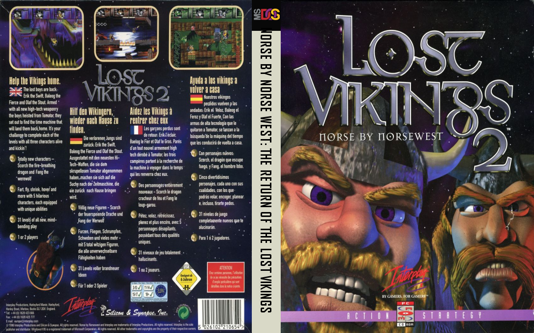 Lost Vikings 2 - Norse by Norsewest — box-texture (EU)