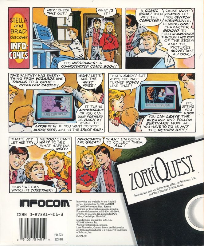 Zorkquest - Assault On Egreth Castle — box-2D-back (US)