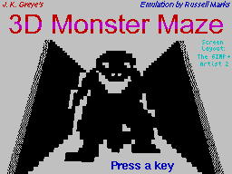 3D Monster Maze — sstitle (WOR)