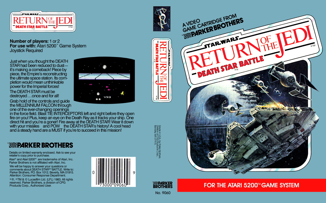Star Wars - Return of the Jedi - Death Star Battle — box-texture (US)
