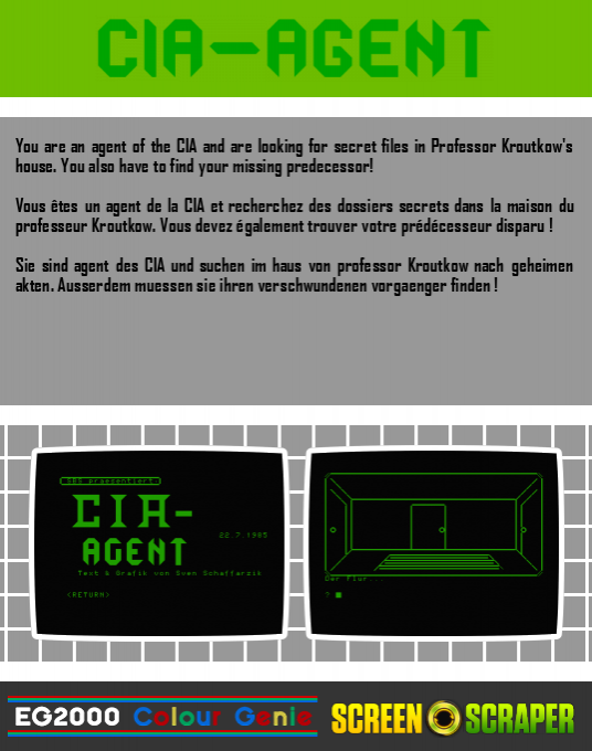 CIA-Agent — box-2D-back (SS)