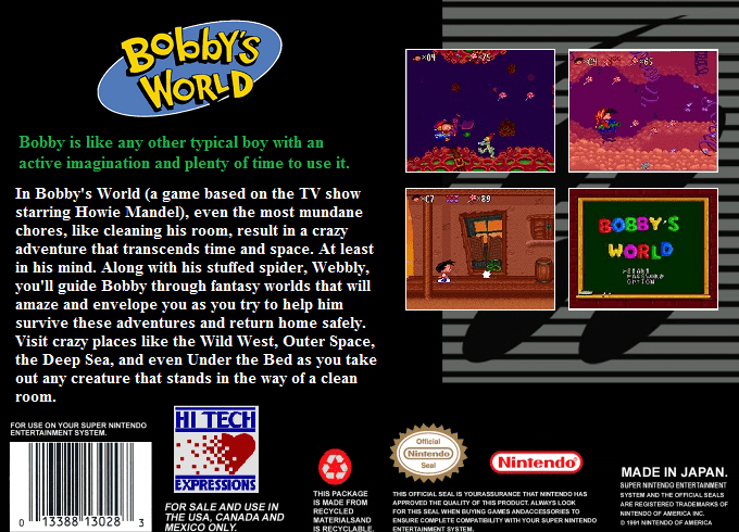 Bobby's World — box-2D-back (US)