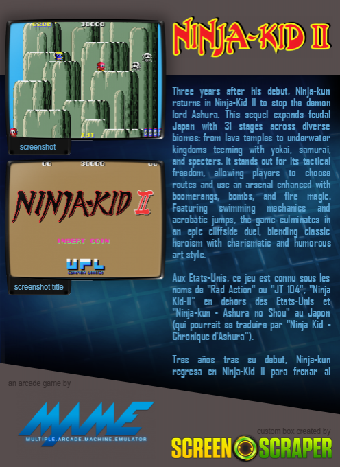 Ninja-kid 2 / Ninjakun Ashura No Shou — box-2D-back (SS)
