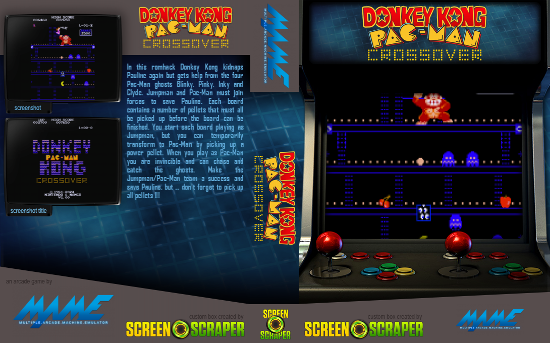 Donkey Kong Pac-Man Crossover — box-texture (SS)
