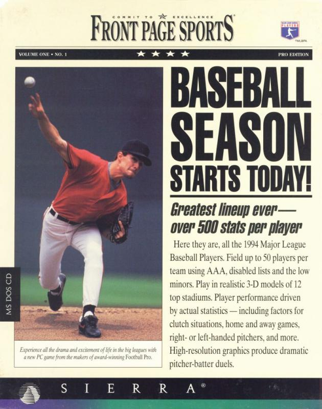 Front Page Sports - Baseball '94 box art