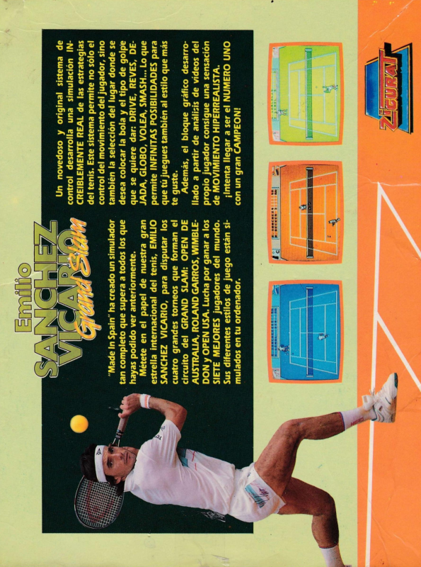 Emilio Sanchez Vicario Grand Slam — box-2D-back (SP)