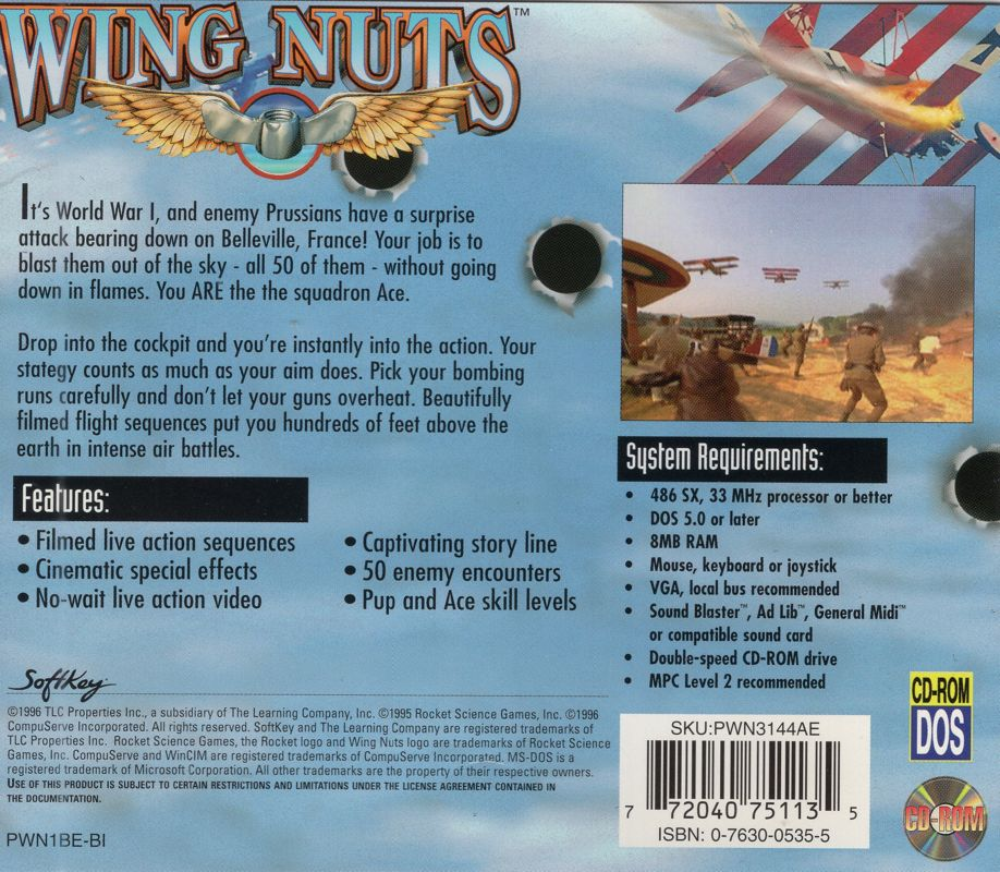 Wing Nuts - Battle In The Sky — box-2D-back (CUS)