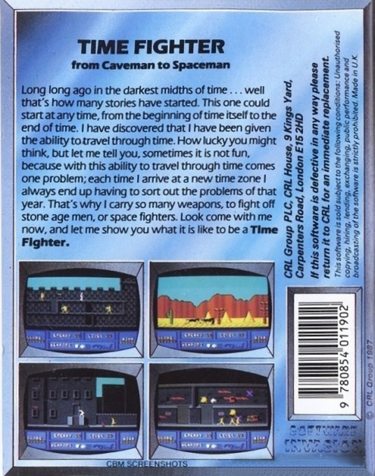 Time Fighter — box-2D-back (EU)