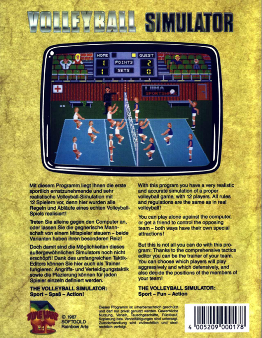 Volleyball Simulator — box-2D-back (DE)