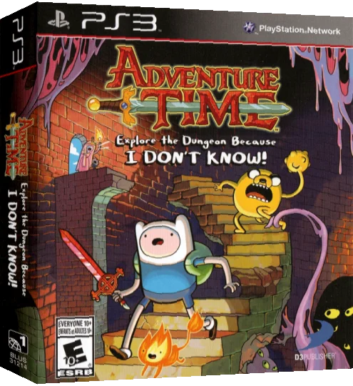 Adventure Time - Explore the Dungeon Because I Don't Know! — box-3D (US)