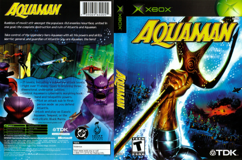 Aquaman - Battle for Atlantis — box-texture (US)