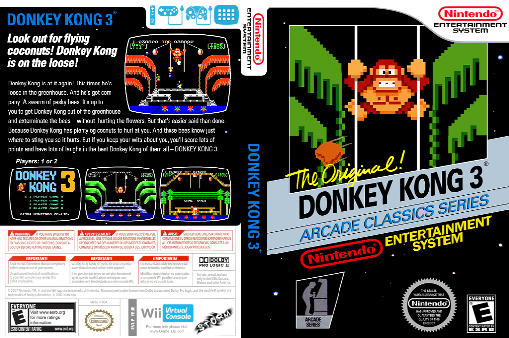 Donkey Kong 3 — box-texture (US)